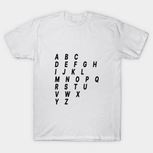 letters abc T-Shirt